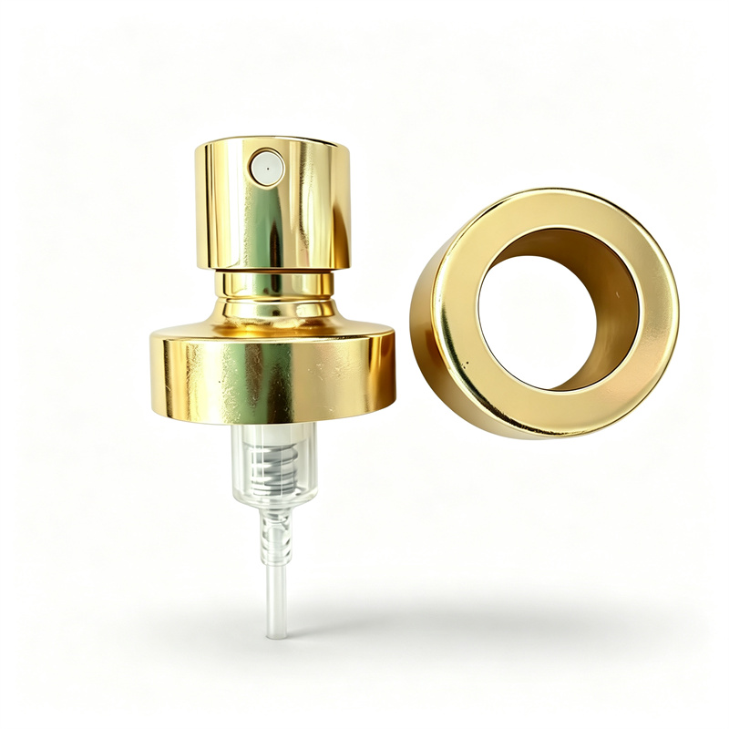 21T Neck Aluminum Clip Perfume Pump (Bright Gold, Bright Silver)