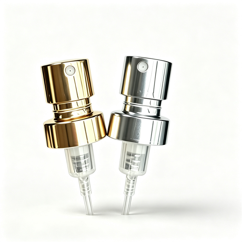 15T Neck Aluminum Clip Perfume Pump (Bright Gold, Bright Silverk)